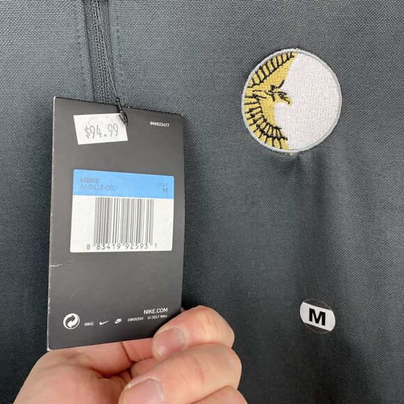 Nike 1/4 Zip mens m gray long sleeve therma NWT soaring Eagle - Picture 4 of 9